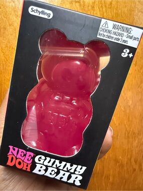 NeeDoh Pink Gummy Bear Squeeze Toy by Schylling